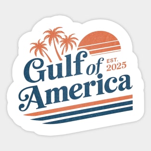 Retro Vintage Gulf Of US America 2025 Sticker